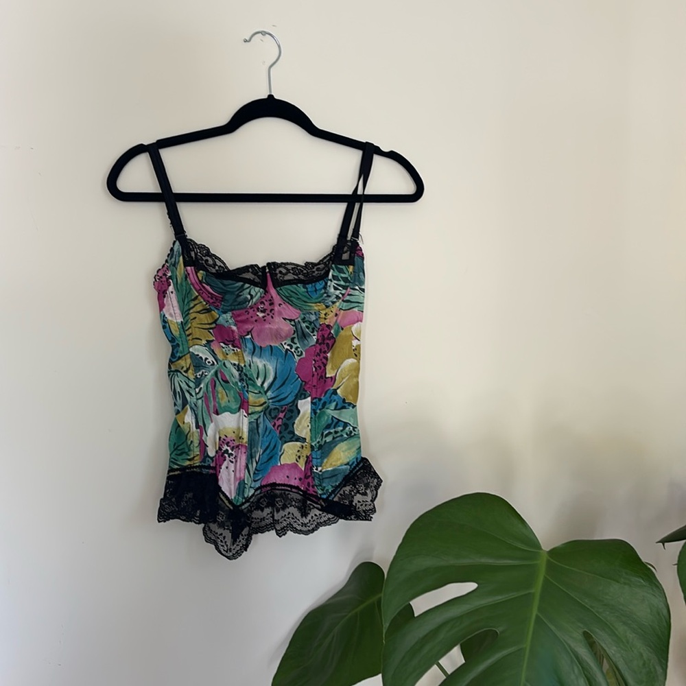 Multicolor Corset Bustier